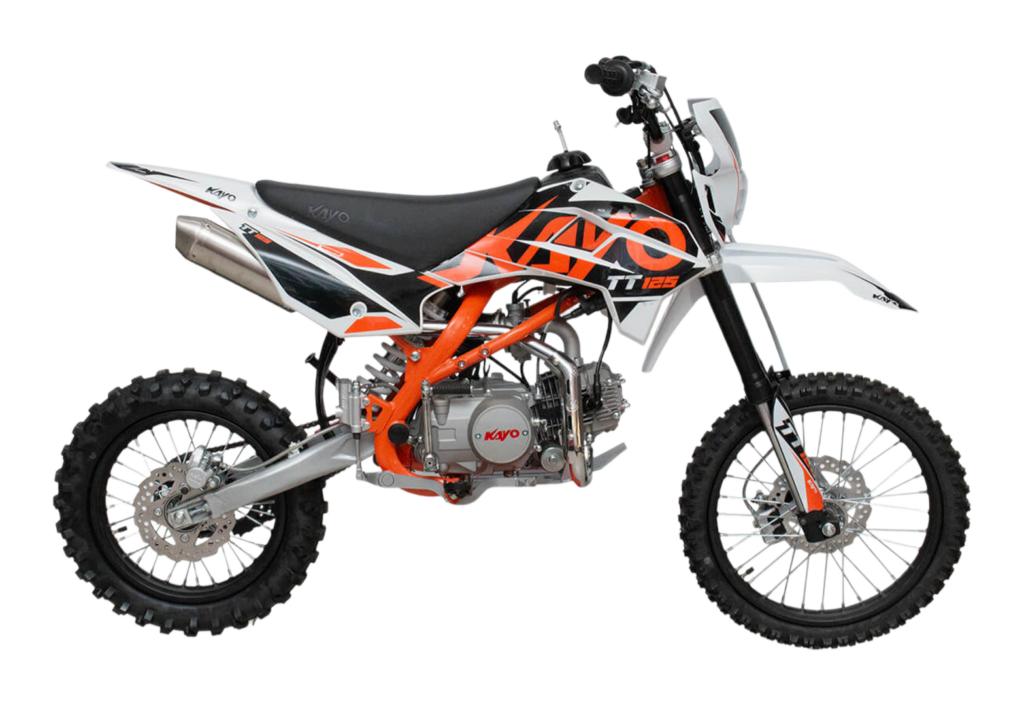 Питбайк KAYO BASIC K125EM 17/14 KRZ (механ. сцепл., эл. стартер 2024 г.)