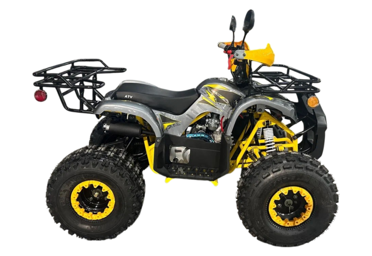 Квадроцикл подростковый VMC 125 (реверс, защита рук, перед. брабан. торм.,/задний дисковый тормоз) (YELLOW) (Без ПСМ)